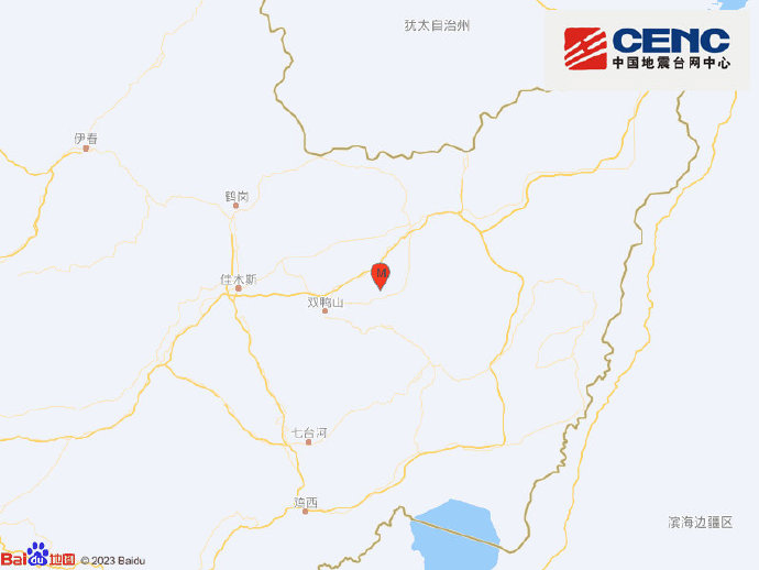 黑龙江双鸭山市友谊县发生3.5级地震 震源深度10千米