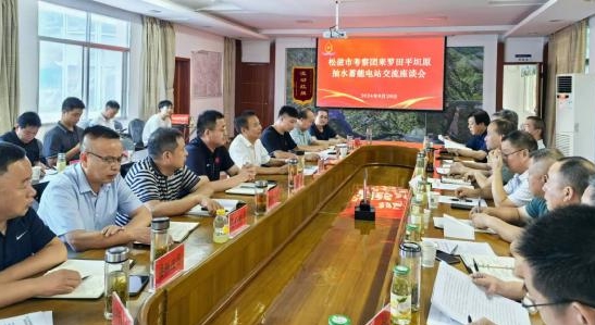 松滋市考察组来罗田平坦原抽水蓄能电站考察交流