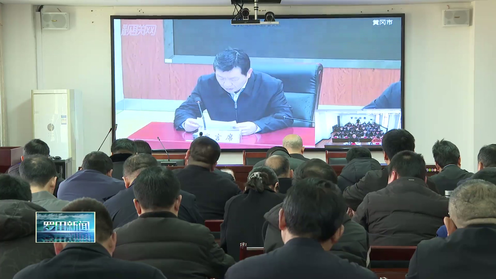 罗田县收听收看全市森林防灭火工作视频调度会