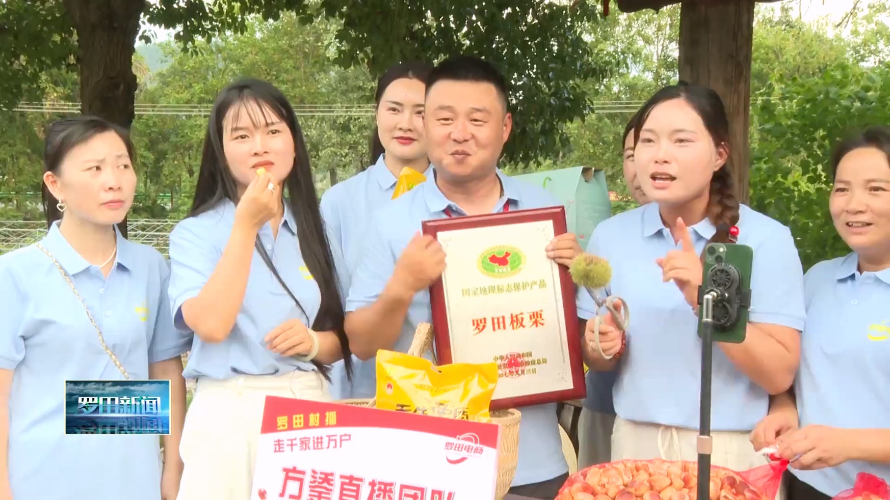 罗田县“走千家进万户”板栗村播活动启动