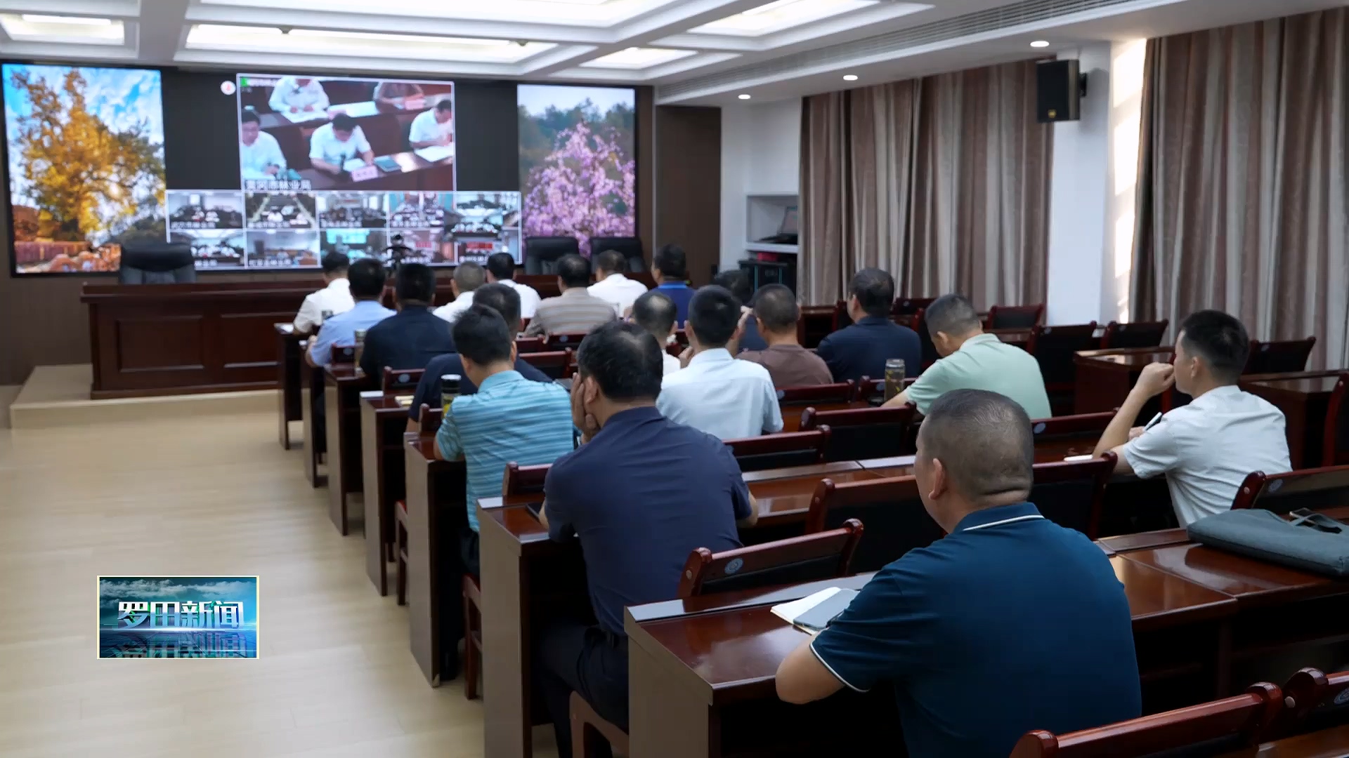 罗田县收听收看全市松材线虫病疫情防控工作部署视频会