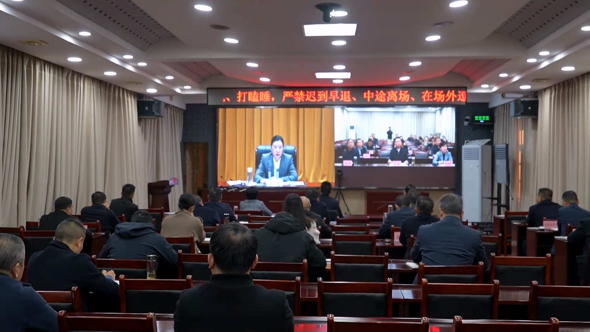 罗田县组织收听收看全市森林防灭火暨松材线虫病防治工作会议