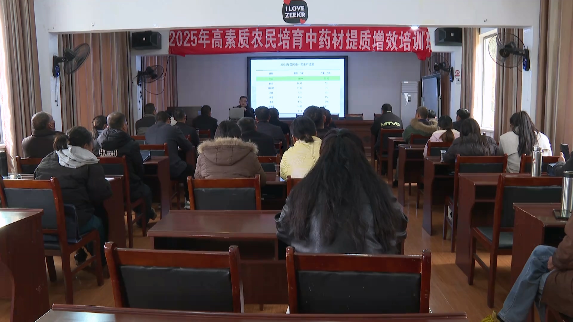 罗田县高素质农民培训中药材种植培训班开班