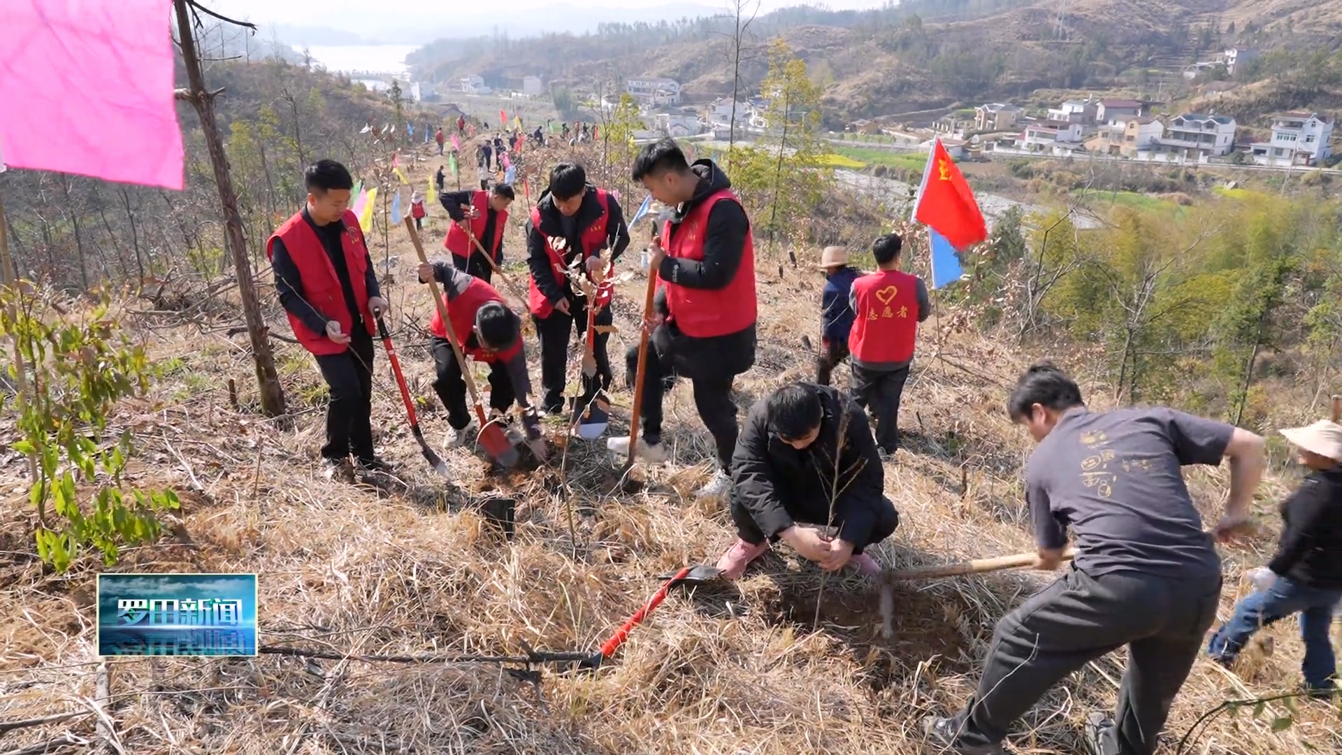匡河镇春季造林谱写生态新篇