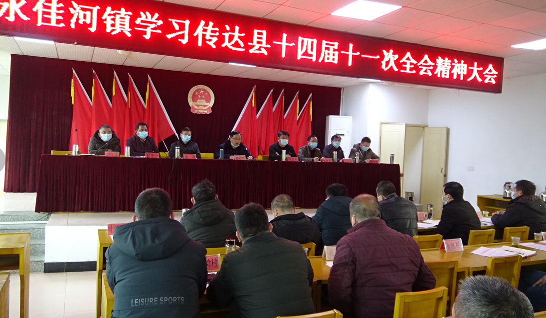 永佳河镇学习传达县委十四届十一次全会精神_红安网