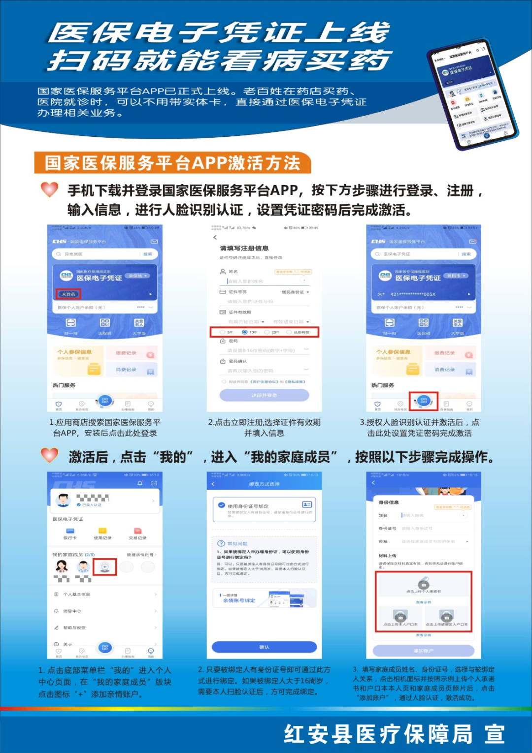 激活医保电子凭证挂号看病买药全能办