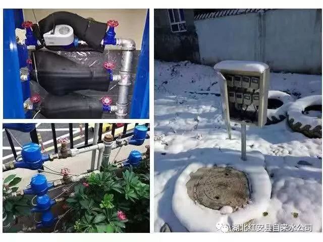 水表,水龙头等供水设施"穿衣",将破棉絮,草垫等保暖物品覆盖在水表井