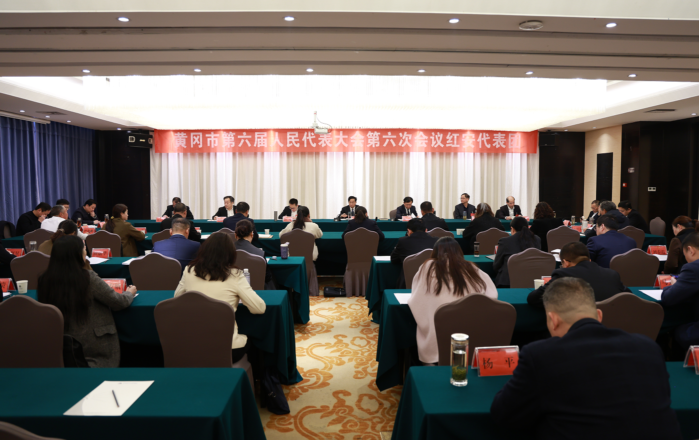 黄冈市第六届人民代表大会第六次会议红安代表团审议黄冈...