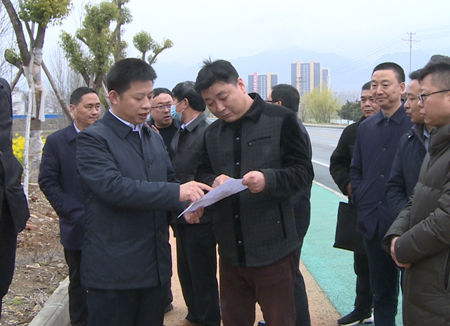 纪道清督导西商农产品物流园项目建设工作_房县新闻网