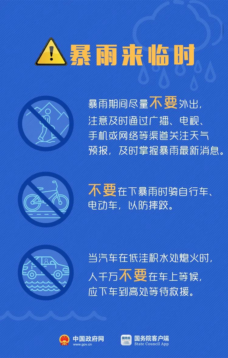 汛期来了这几个不要要记牢