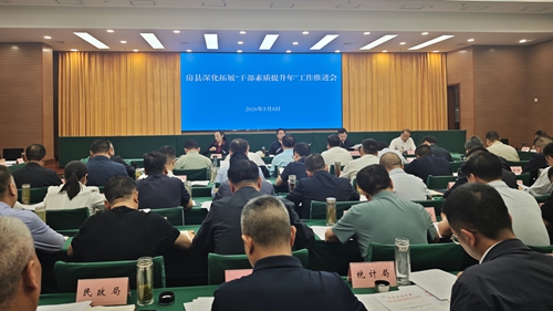 谢晓鸣主持召开深化拓展“干部素质提升年”工作推进会