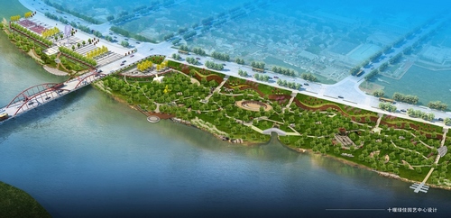 我县斥资250万元改造堵河广场及青年林 为县城再添生态新景