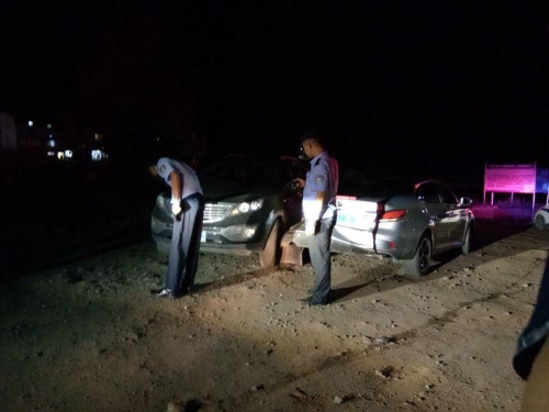 秦古镇派出所成功调解一起交通事故