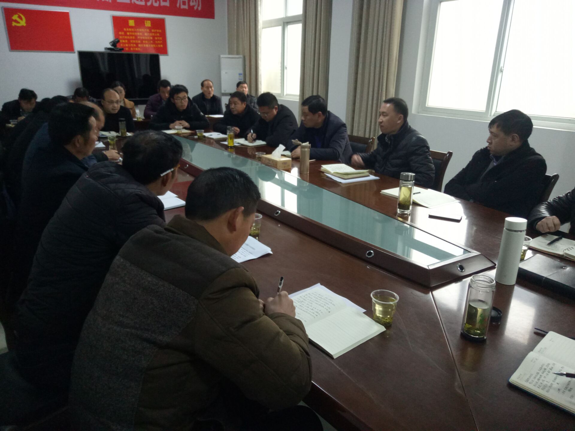 大庙乡：召开党支部书记抓党建促脱贫述职评议大会