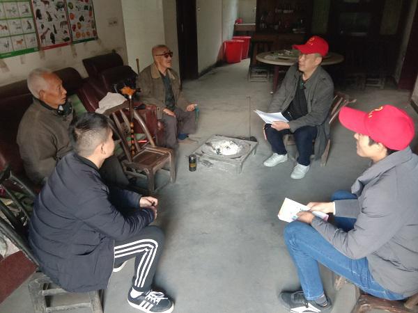 楼台乡创文入户大走访文明意识入人心