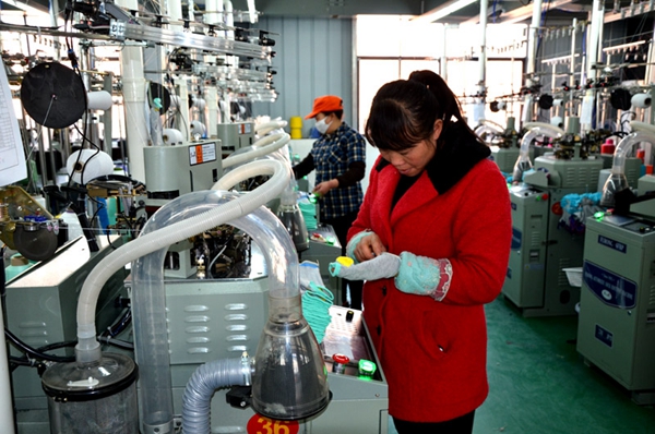 溢水镇扶贫车间生产忙