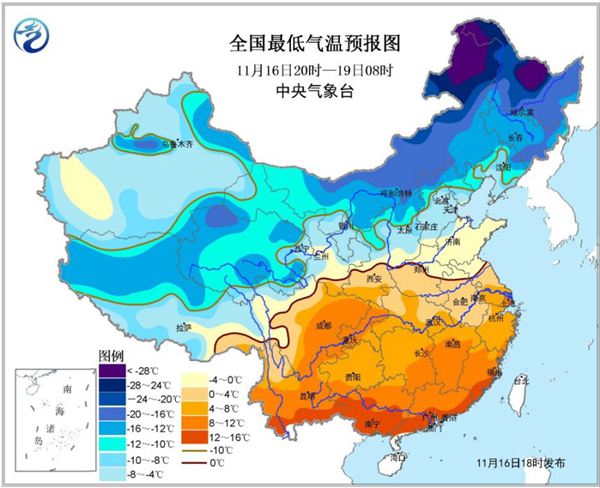 17日起强冷空气袭击十堰气温狂降10℃ 部分地区将有降雪