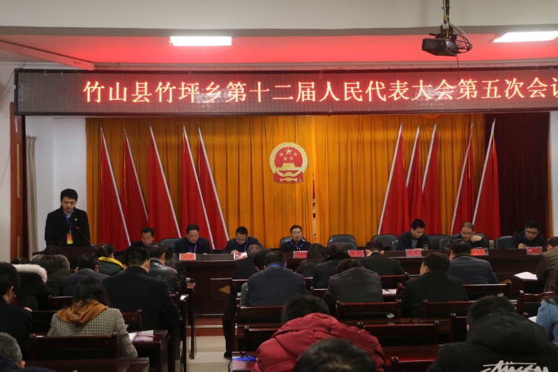 竹坪乡举行第十二届人民代表大会第五次会议
