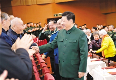 习近平向全军老同志祝贺新春