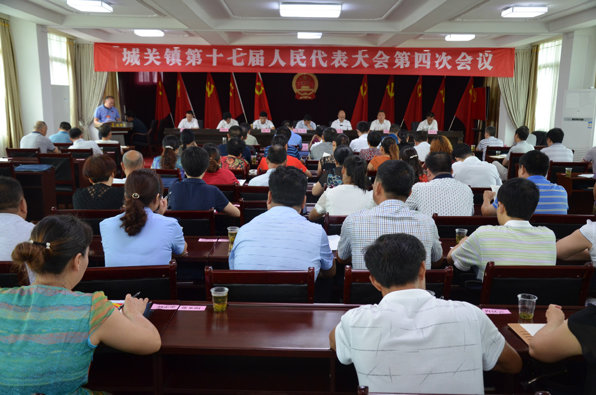 城关镇第十七届人代会第四次会议召开