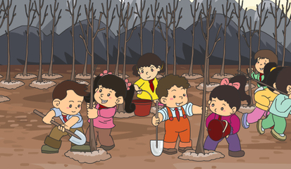 柳林乡新一轮退耕还林在落实