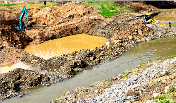 刘家河桥梁建设推进迅速