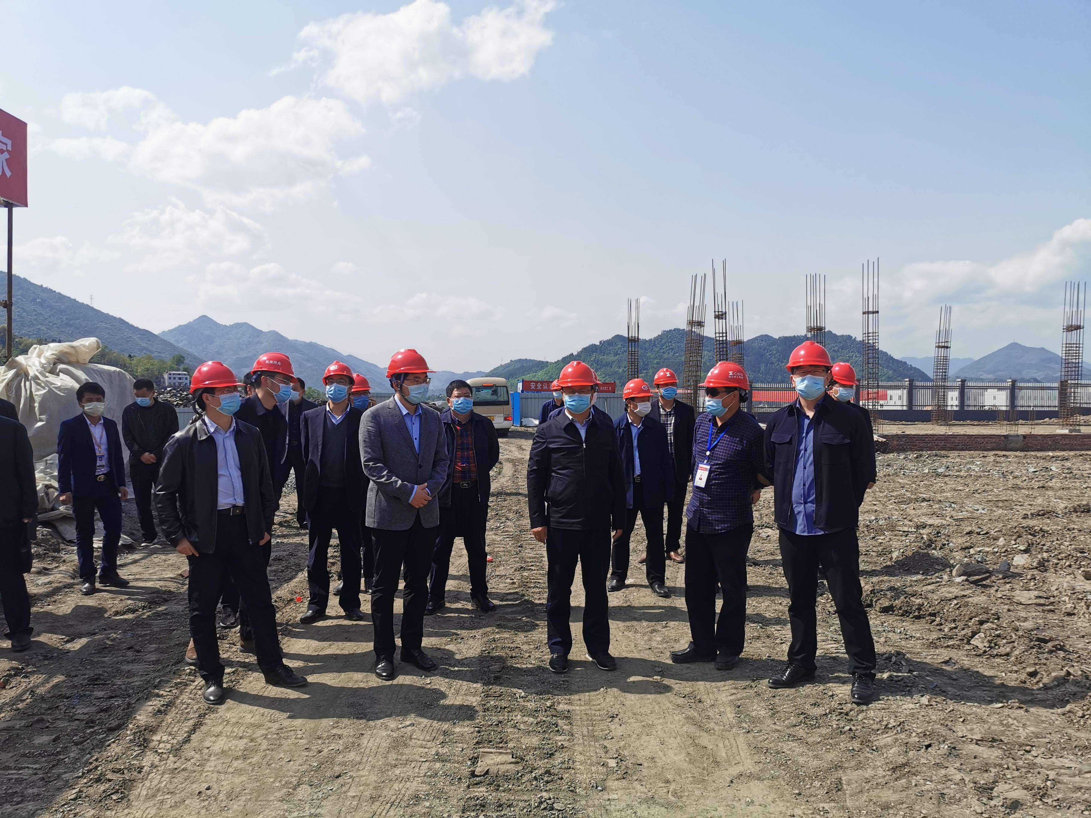 陈建平检查指导重点项目建设 