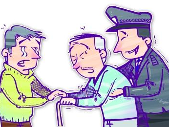 聋哑老人走失 警民合力找回