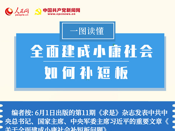 一图读懂：习近平谈全面建成小康社会如何“补短板”