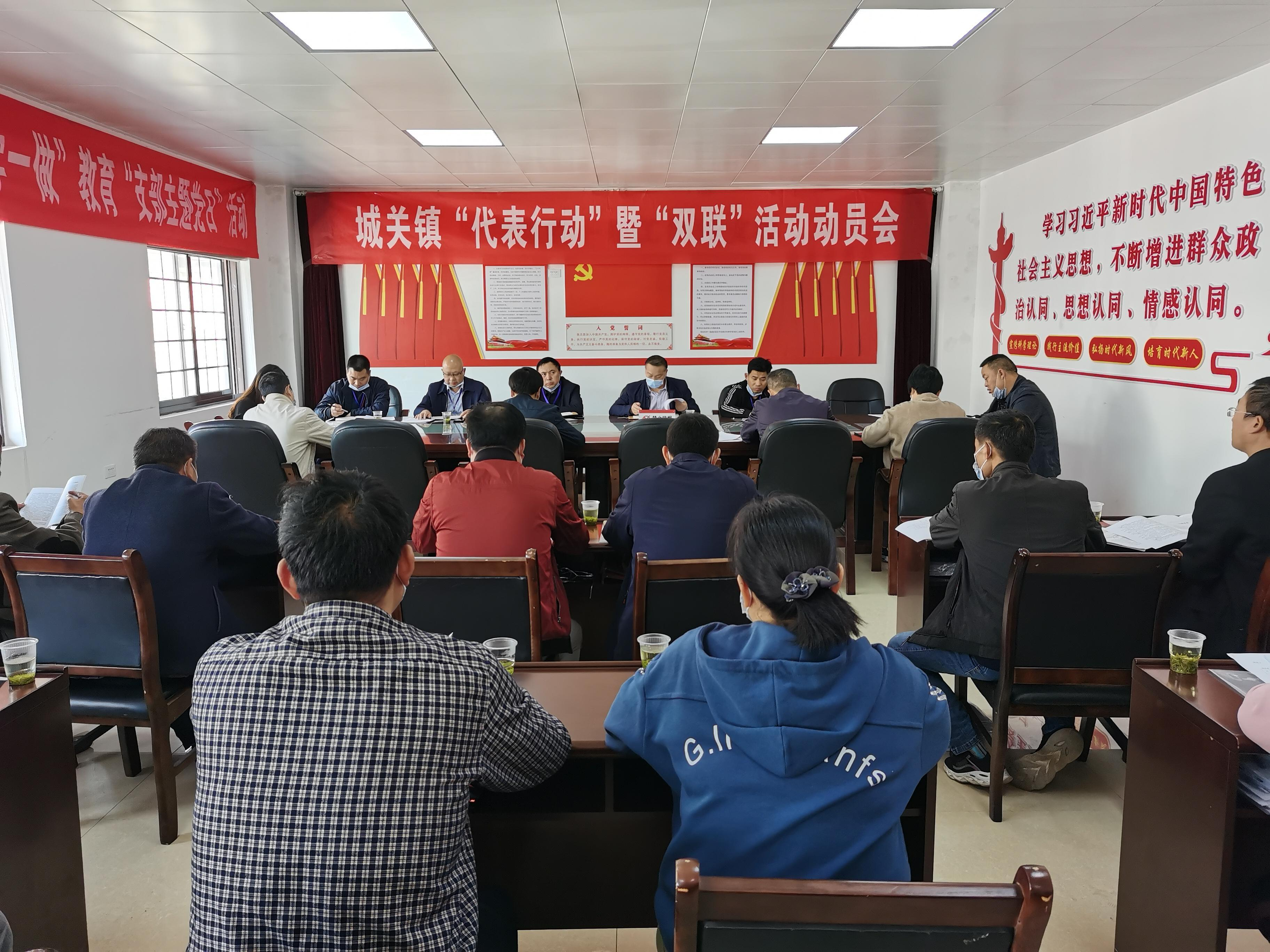 城关镇积极推进“代表行动”暨“双联”活动