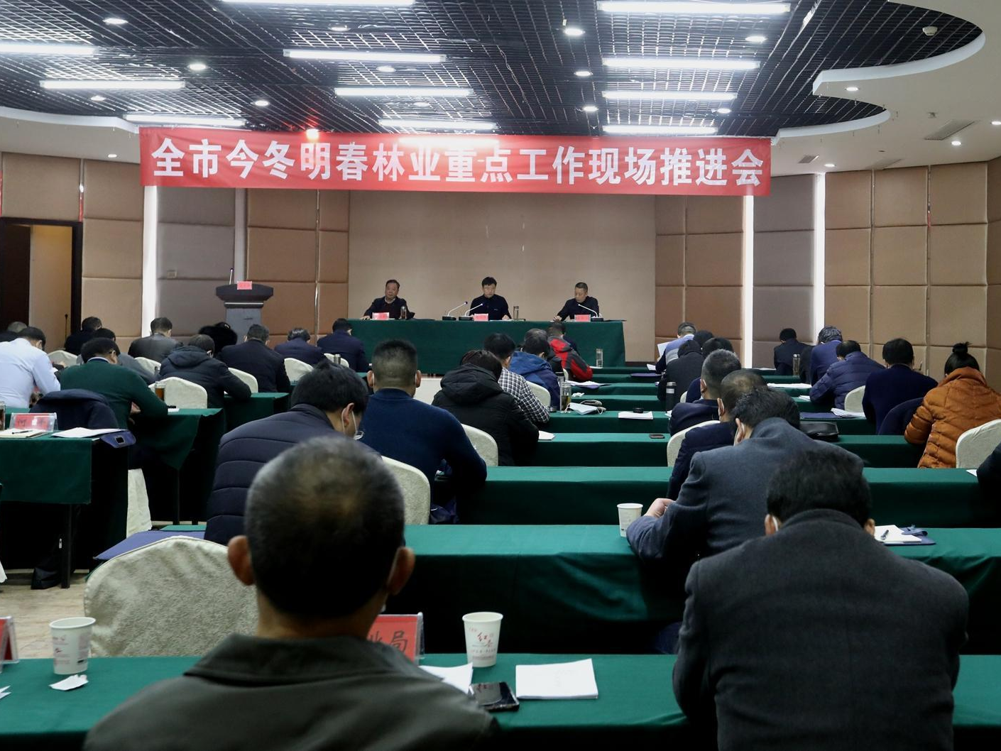 全市林业重点工作现场推进会在我县召开