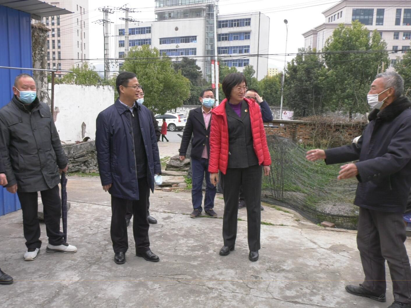 市委常委、副市长顾林来我县慰问