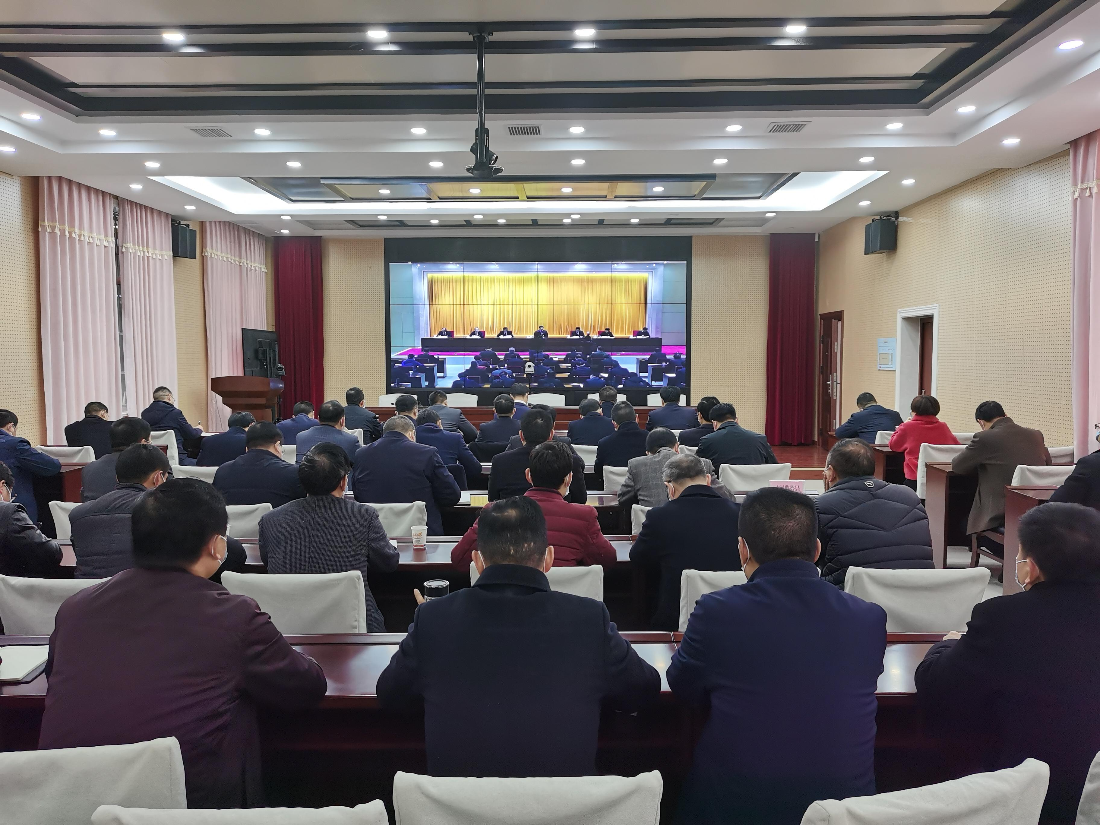 我县收听收看全市政法队伍教育整顿动员部署视频会