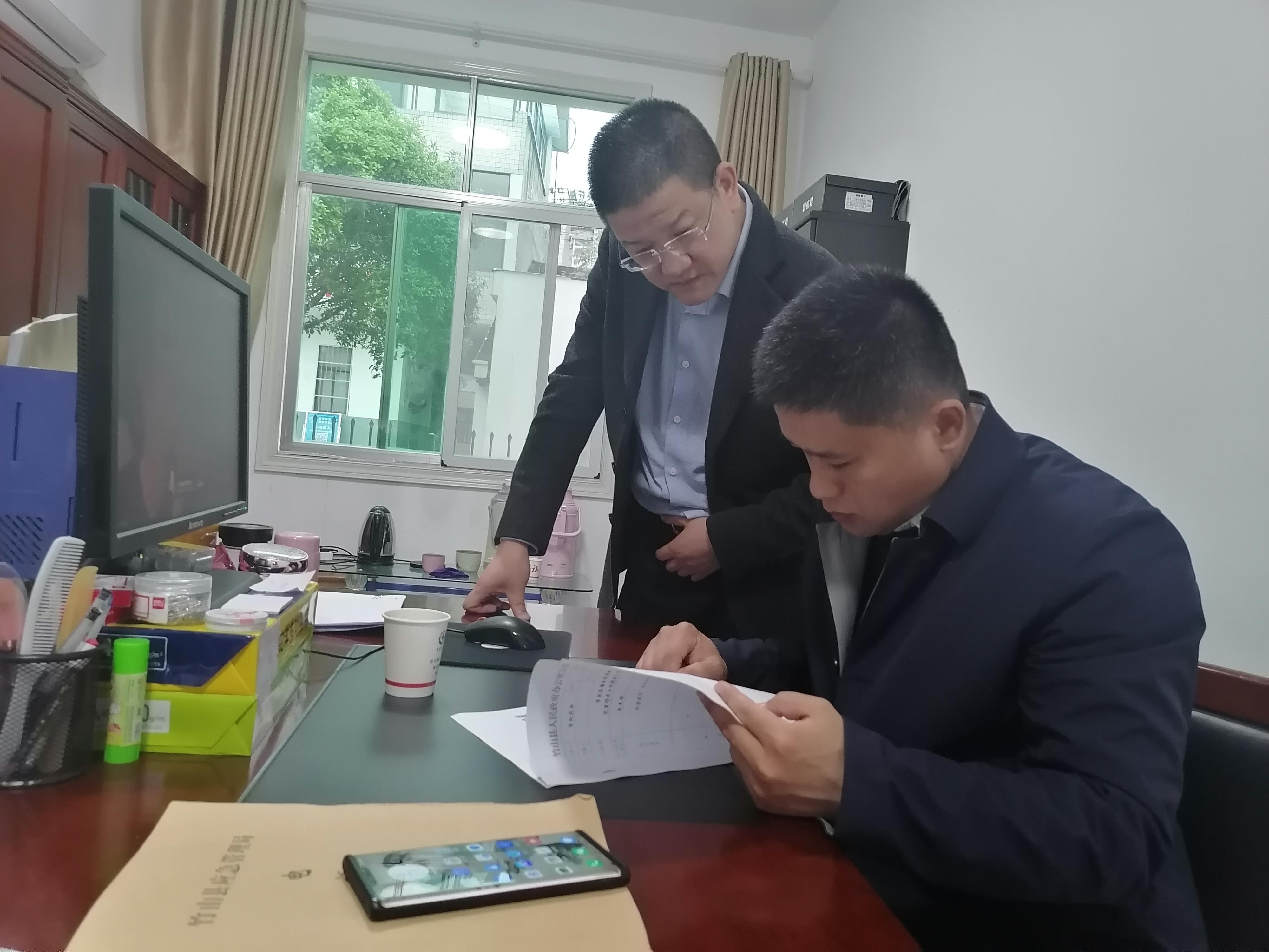 县领导调研防汛工作