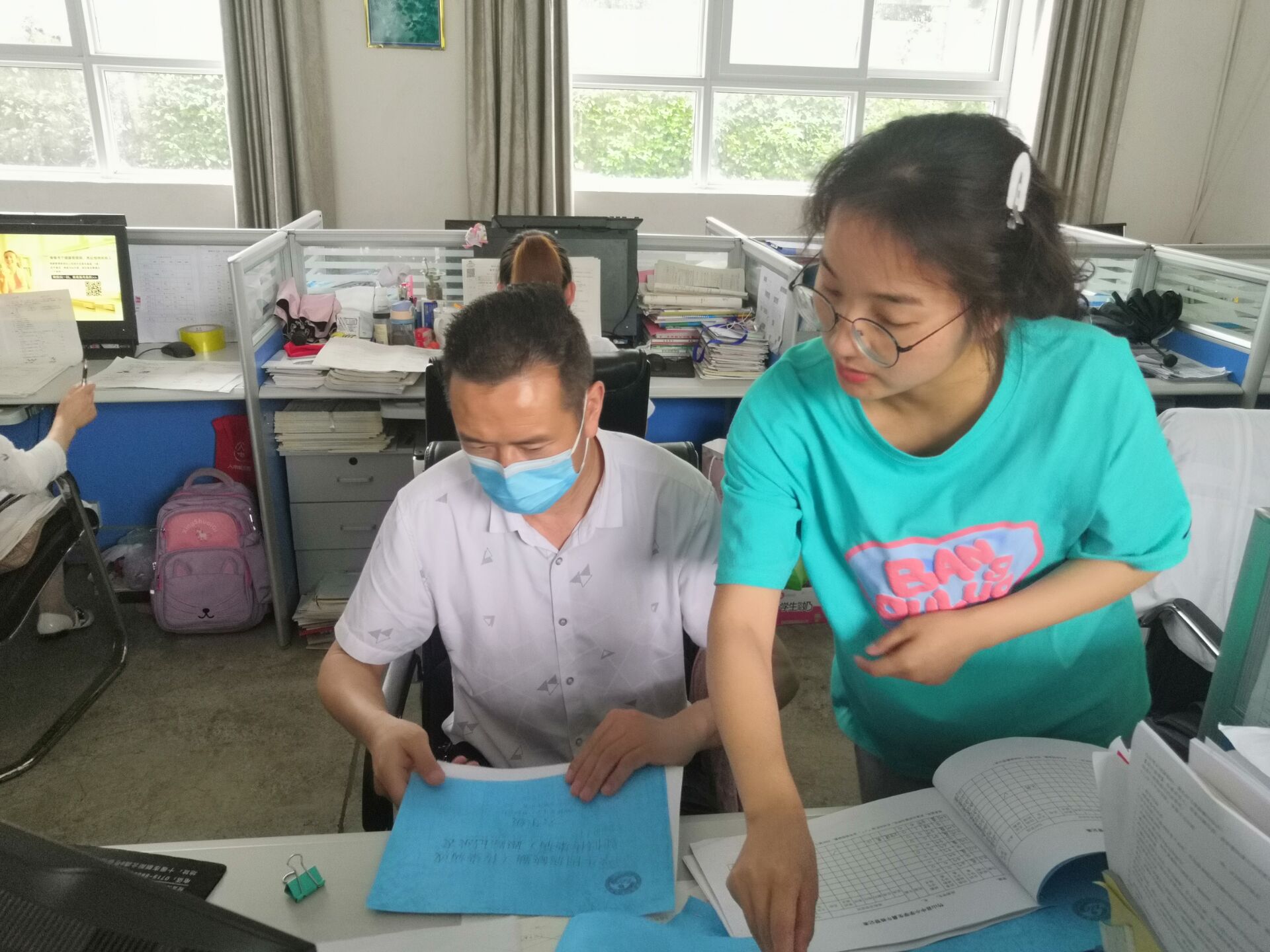 柳林乡九年一贯制学校迎来联合检查