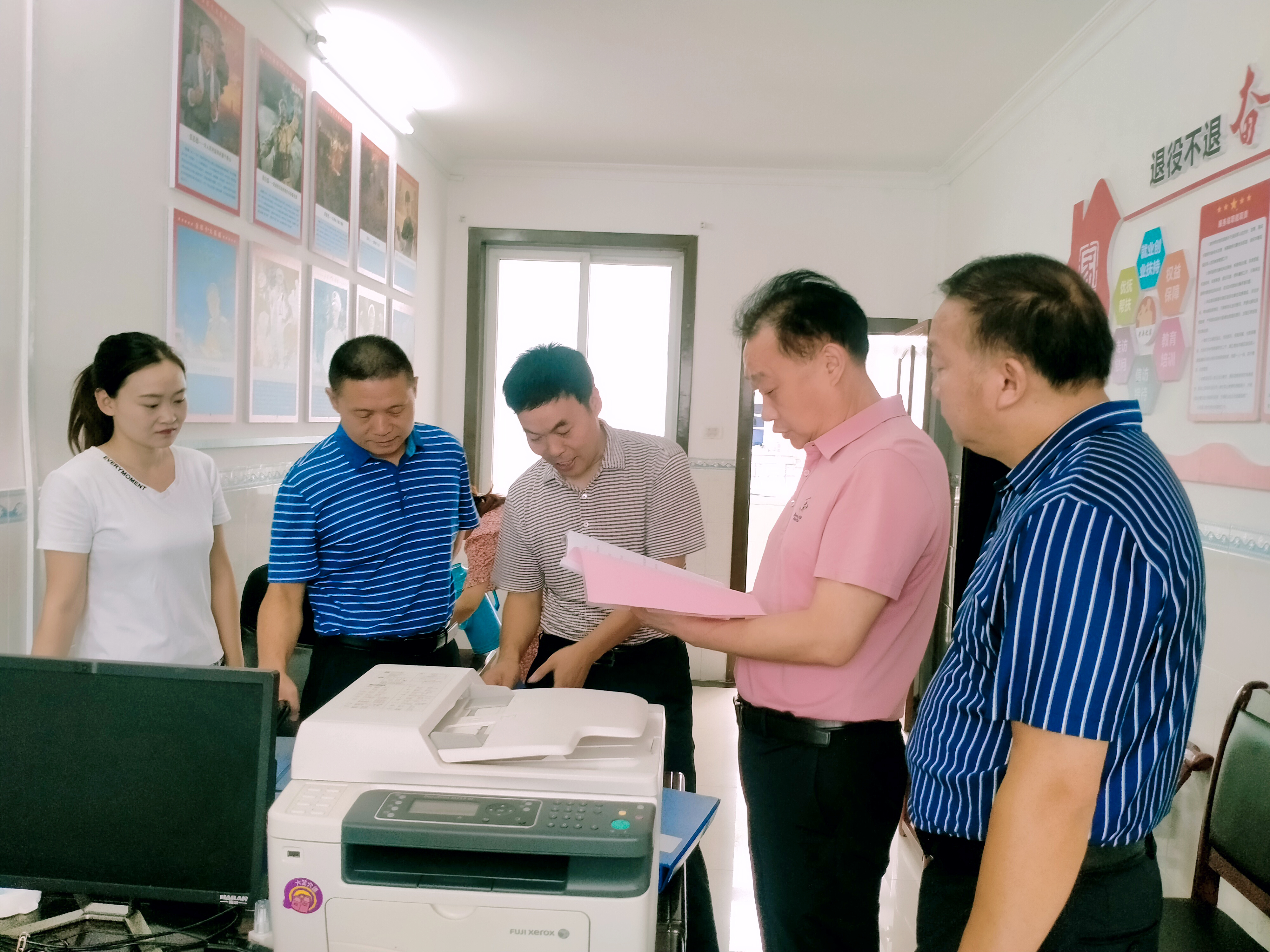 市退役军人事务局来竹调研