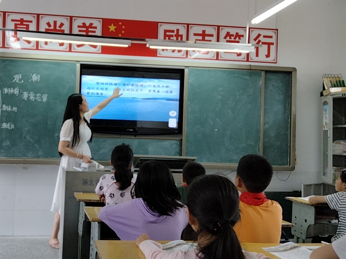 双台乡茅塔小学举行新教师见面课