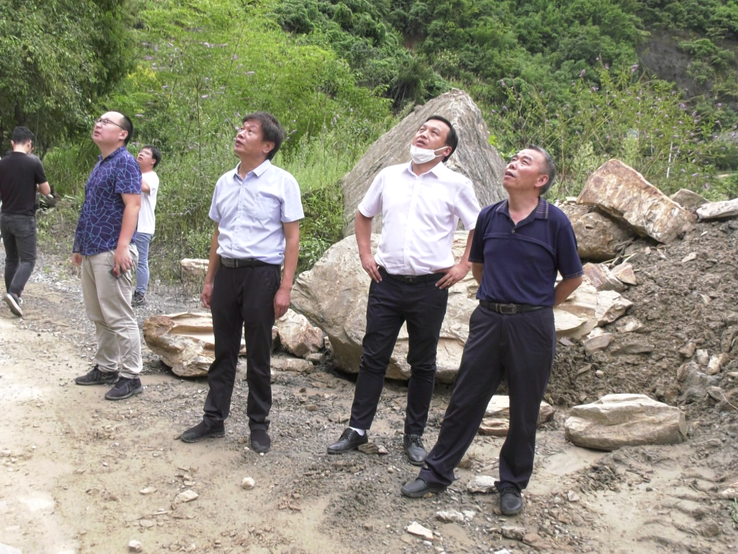 市防汛抗旱指挥部检查组来我县督导检查防汛等工作