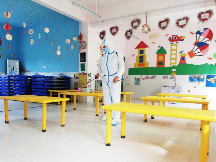 深河乡中心幼儿园开展疫情防控应急演练