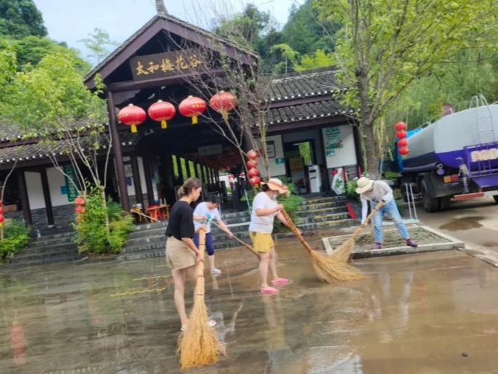 太和梅花谷景区灾后重建进入煞尾阶段