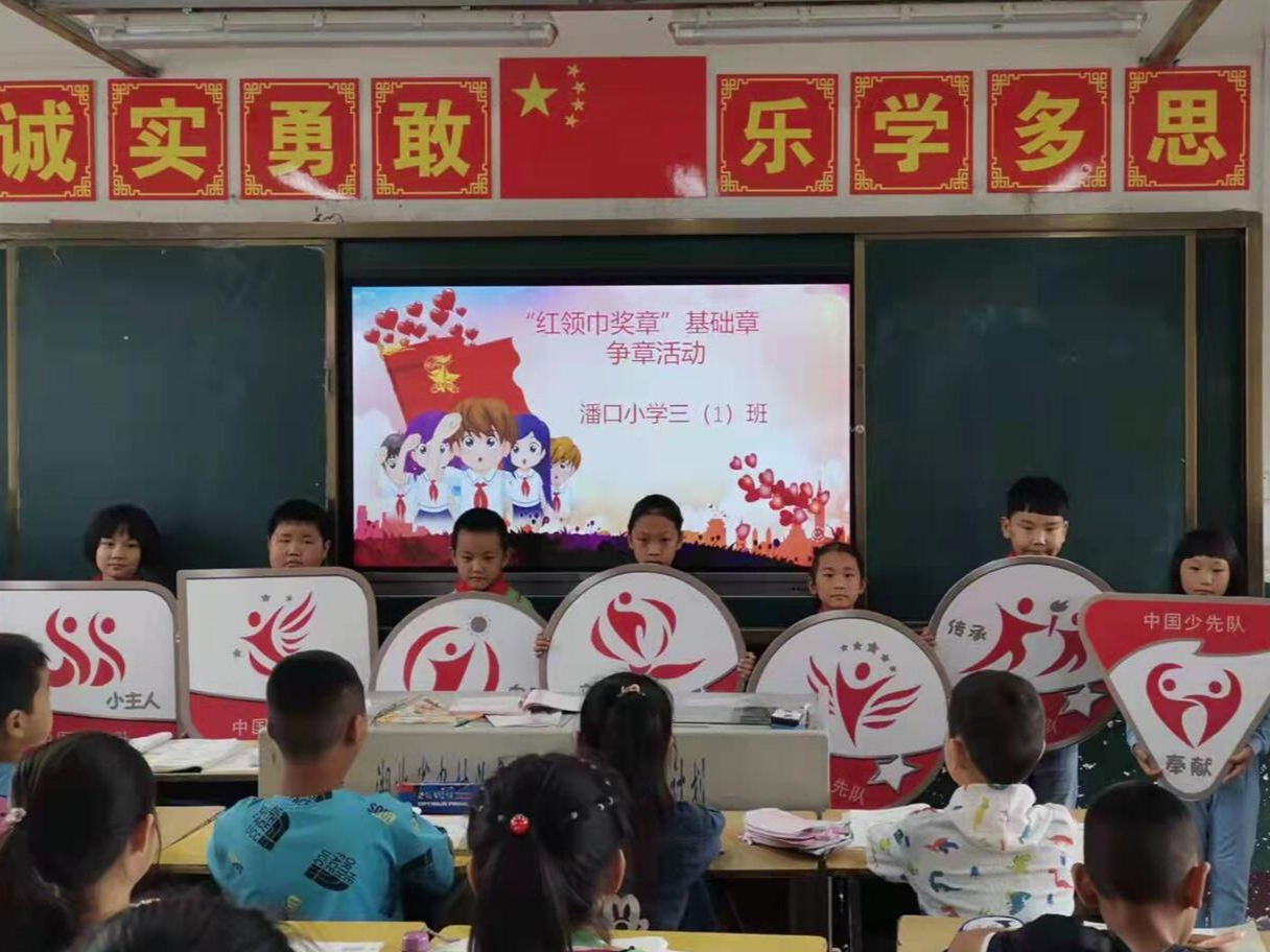 潘口乡中心小学深入开展少先队争章活动