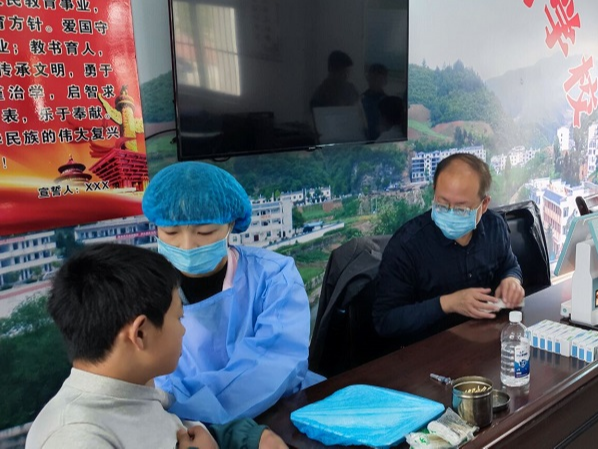 楼台乡：3-11岁学生疫苗接种工作完成率100％