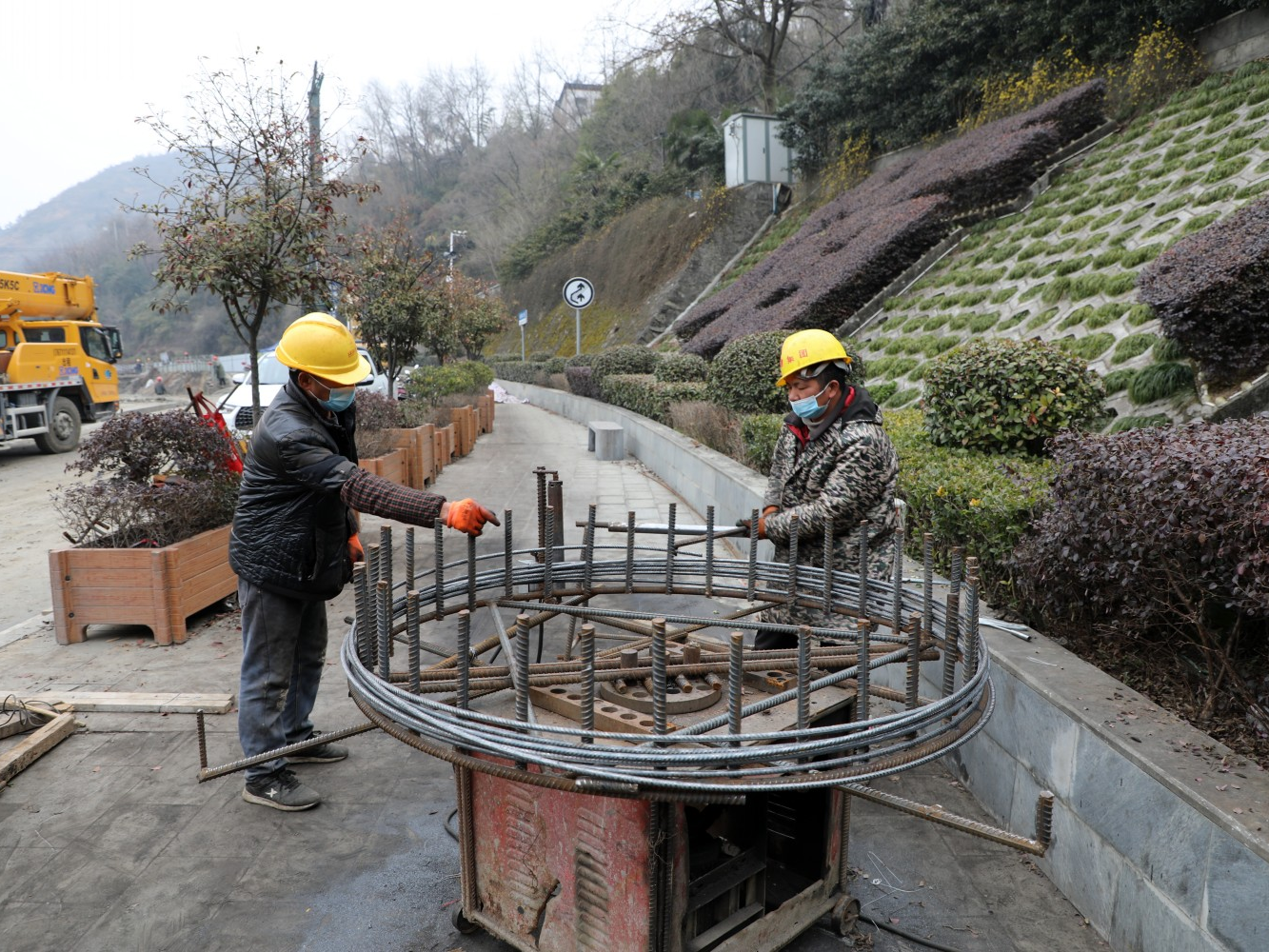 竹山城西窑湾道路环境改造项目开启“加速跑”