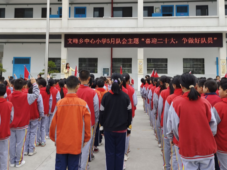文峰中心小学开展主题队会活动