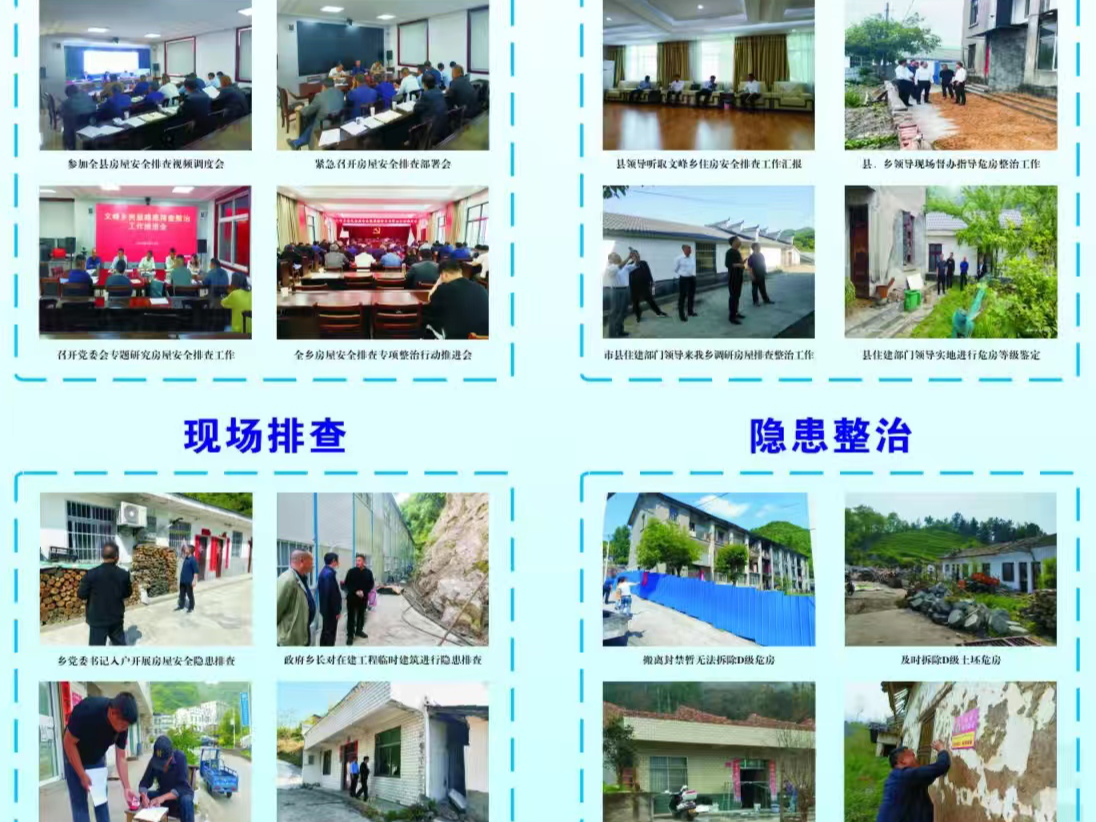 文峰乡：“12345”工作法推进房屋安全隐患排查整改