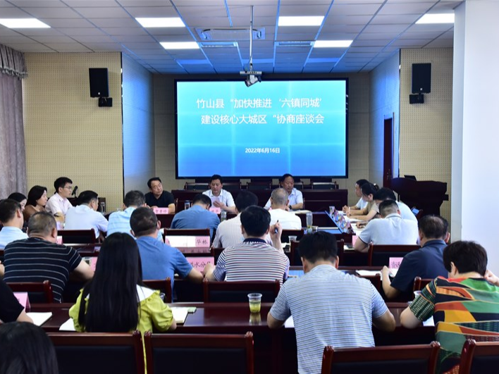 我县召开“六镇同城”规划及土地要素保障专题调研座谈会