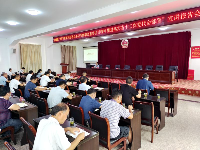 上庸镇学习贯彻习近平总书记考察湖北重要讲话和省十二次党代会精神