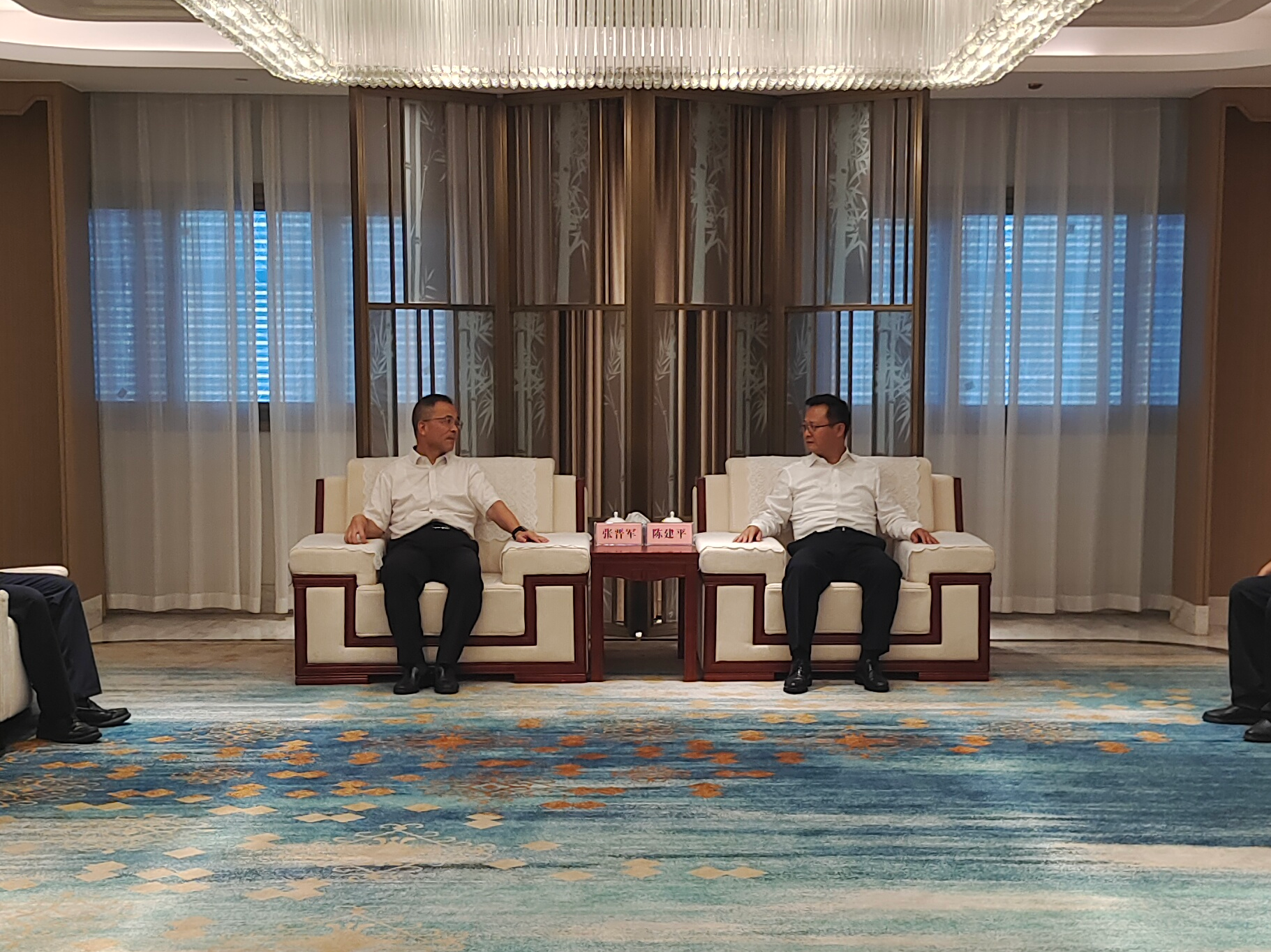 我县与中国有色矿业集团高层会商合作事宜