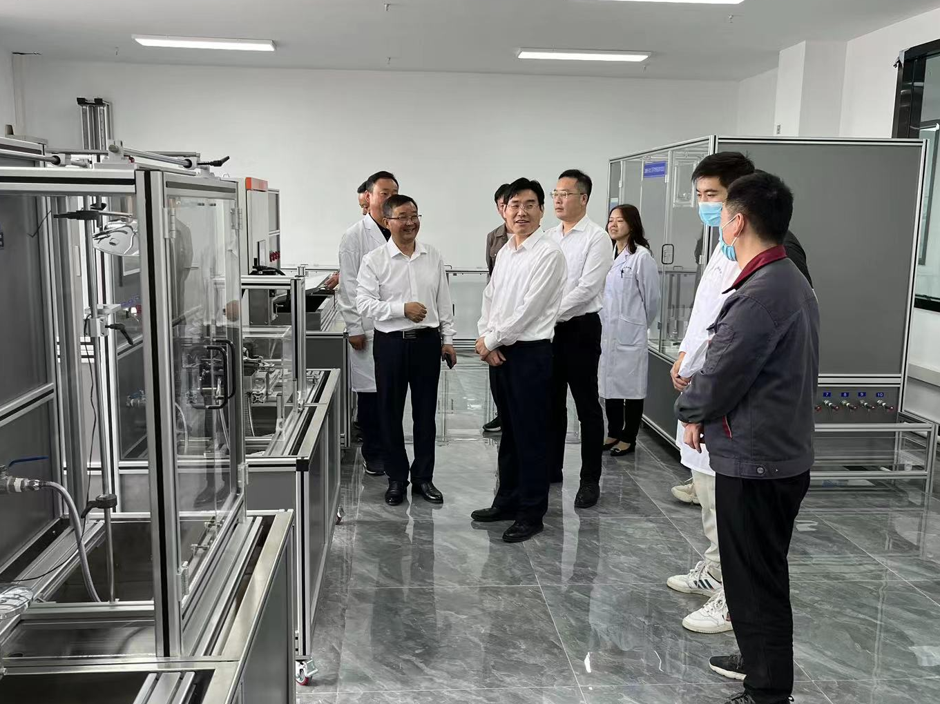市公检中心来竹调研 “省卫浴五金产品质量检验检测中心”筹建工作