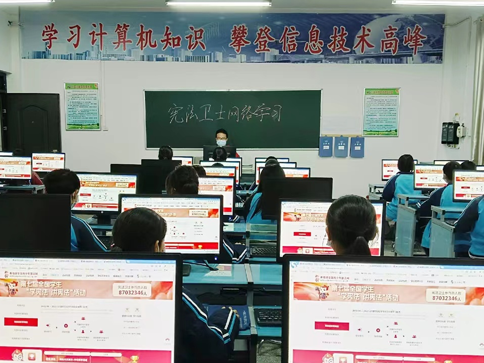 擂鼓护驾小学开展“宪法卫士”学习实践活动